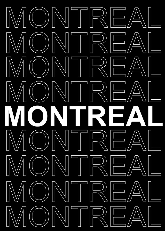 MONTREAL City Text