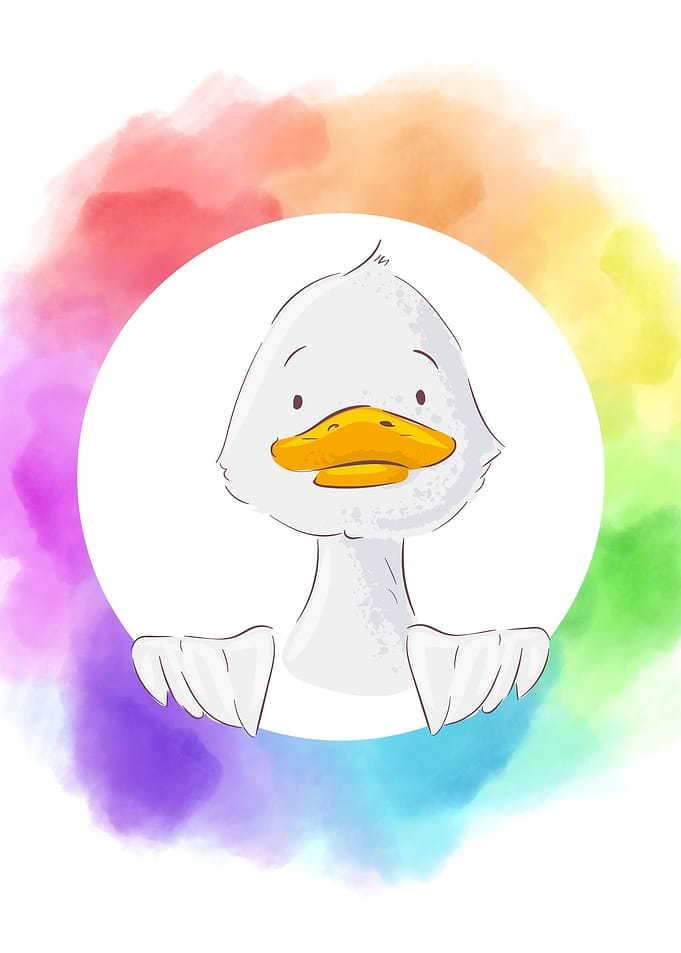 Nursery Duck Watercolor