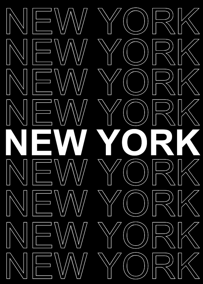 NEW YORK City Text