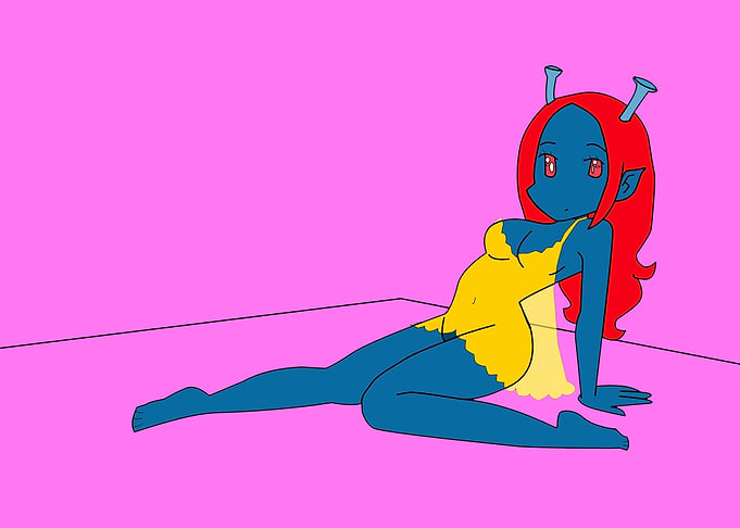 alien girl