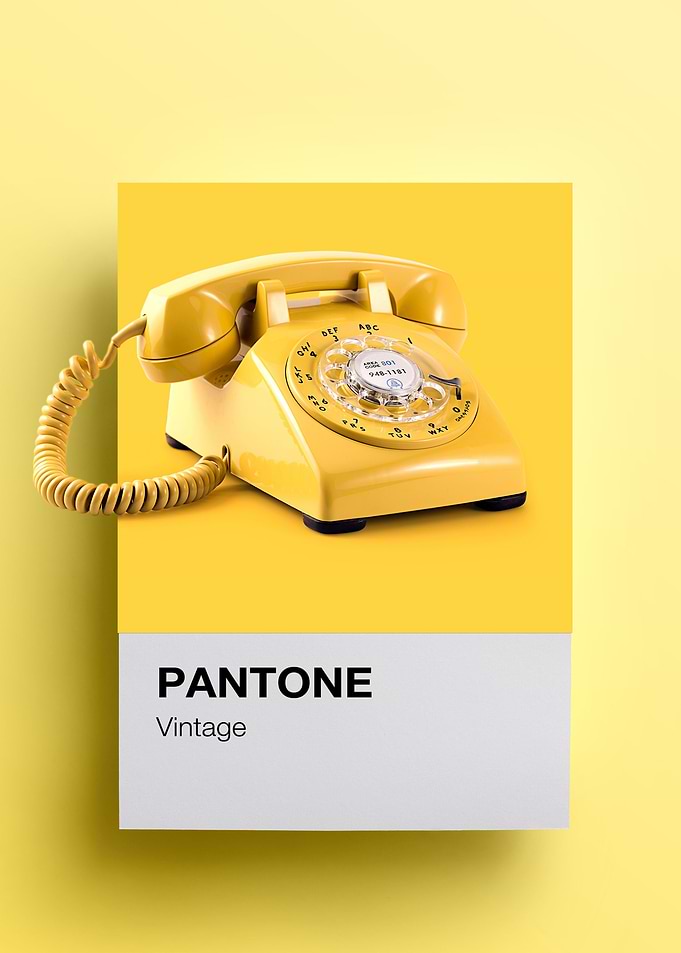 Pantone vintage phone
