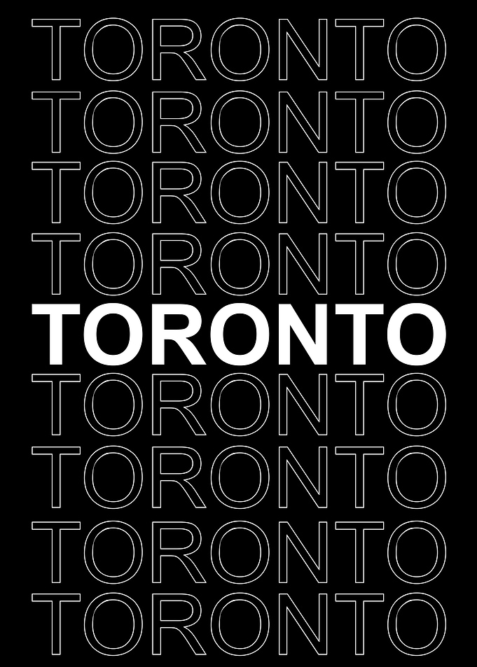 TORONTO City Text
