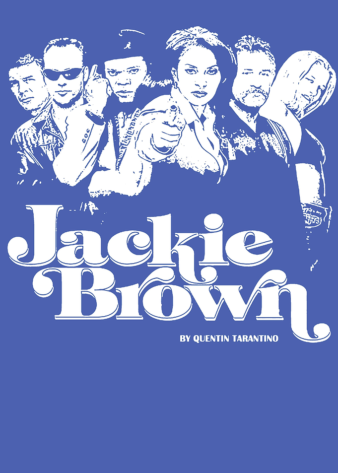 Jackie Brown in blue