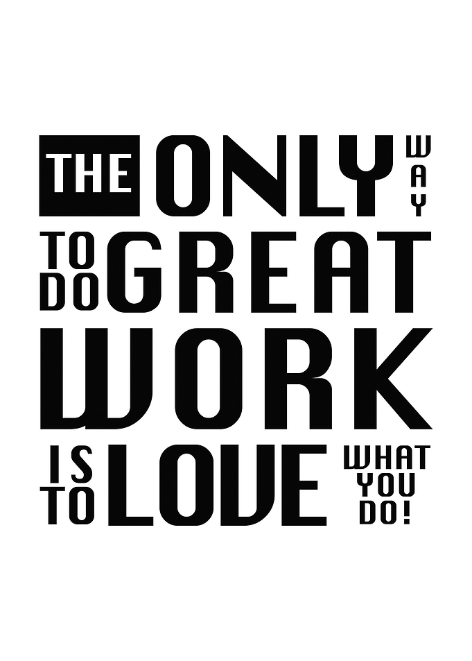 The only way White Quote