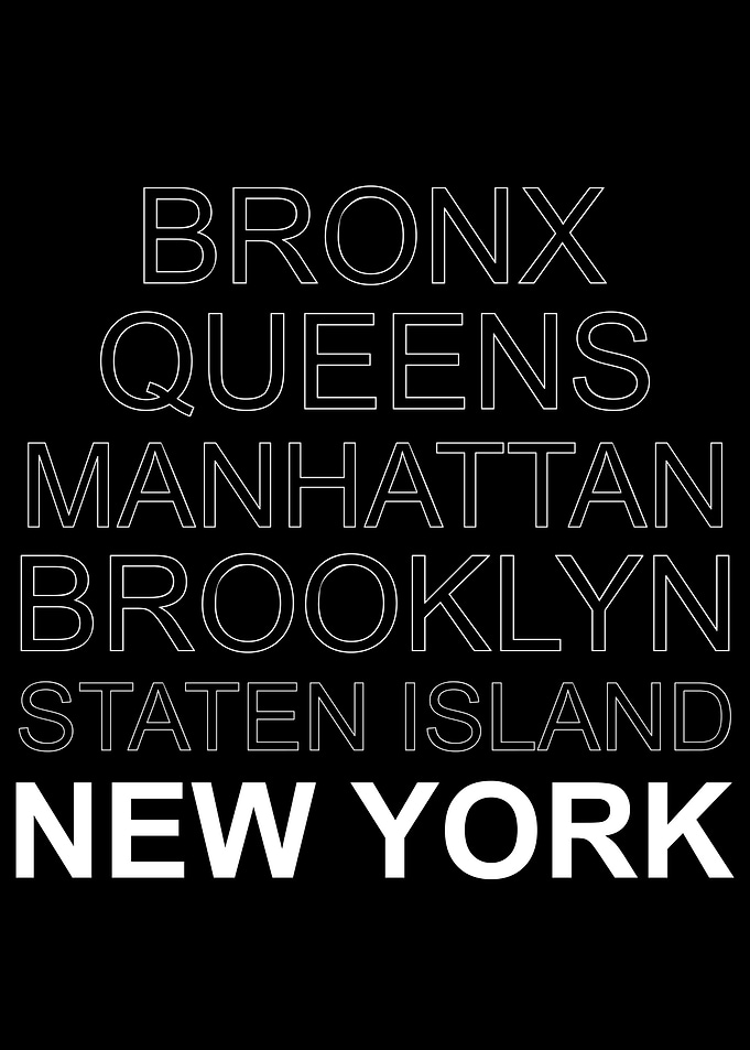 NEW YORK City Text