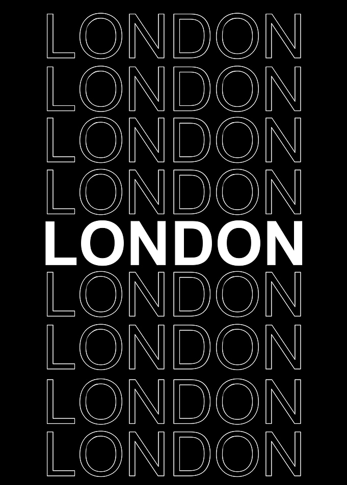 LONDON City Text