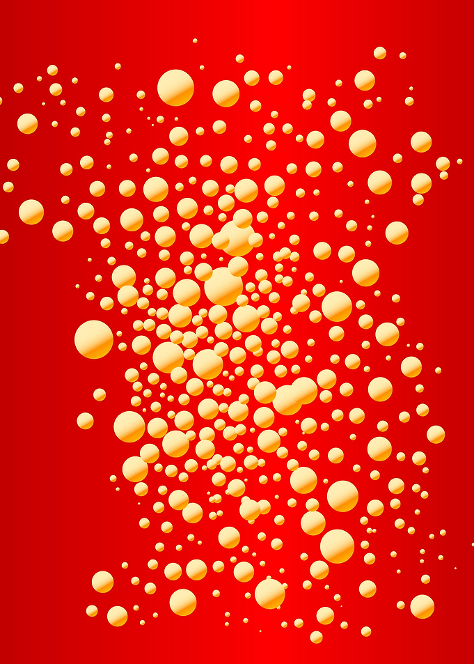 Red Bubble Background