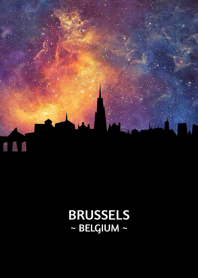 Brussels Belgium Skyline