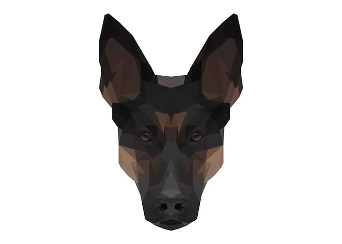 German Shepherd Polyart