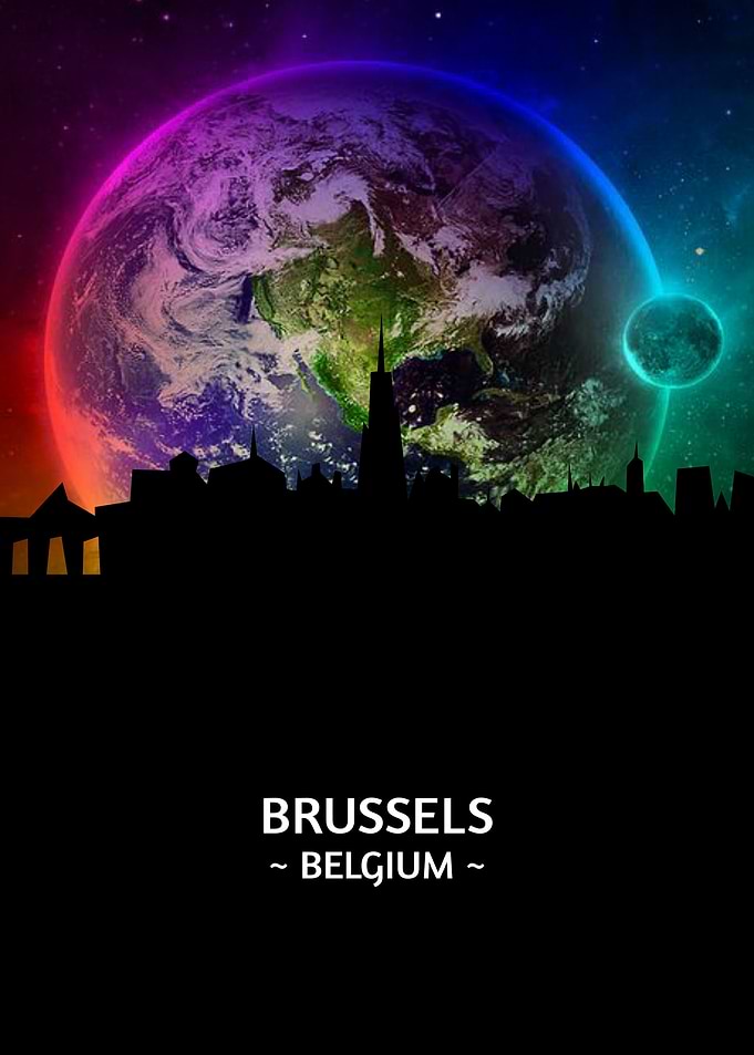 Brussels Belgium Skyline