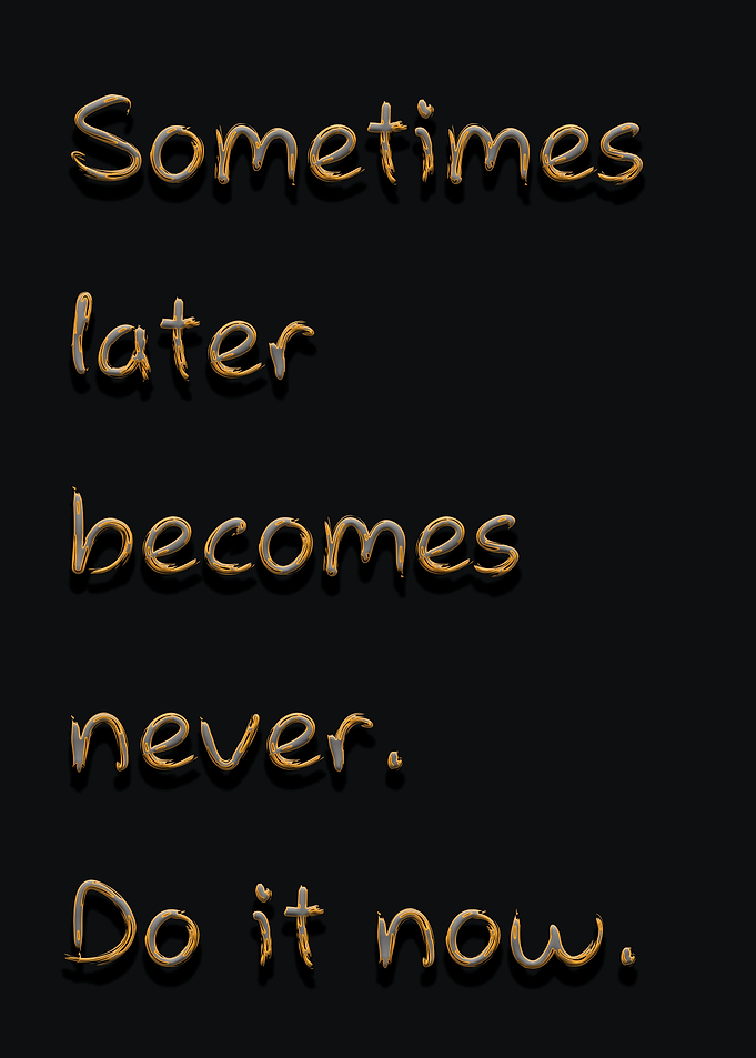 sometimes later becomes