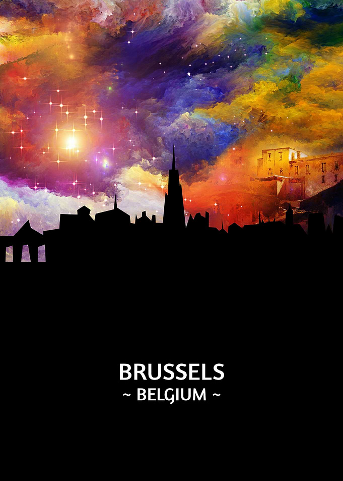 Brussels Belgium Skyline