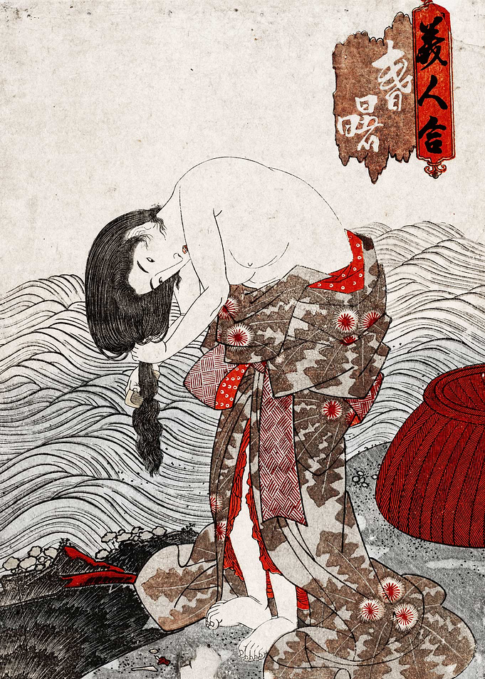 Woman Combing her Hair