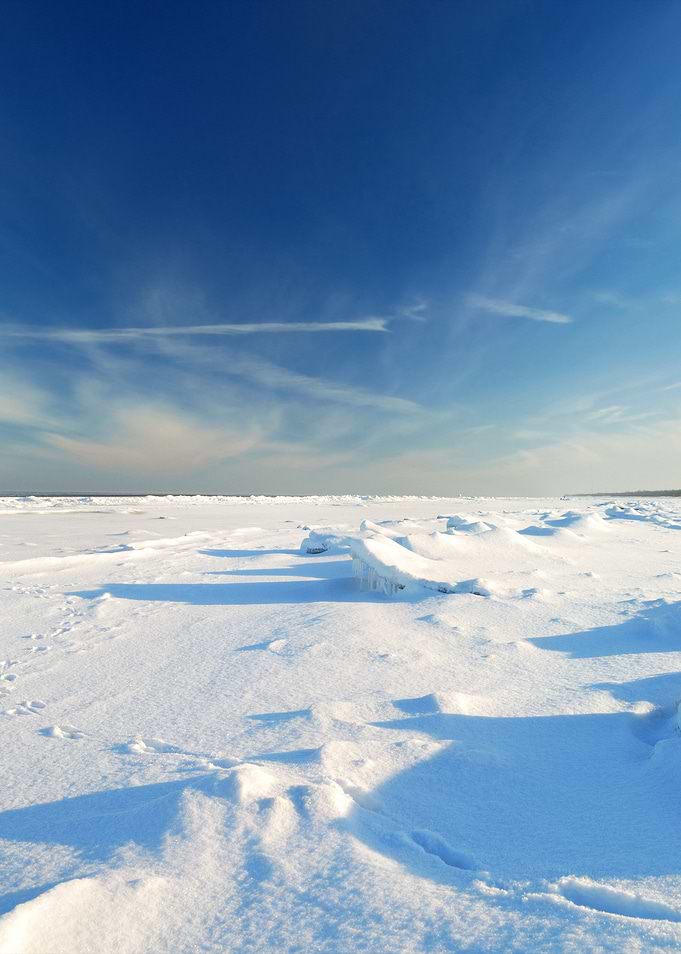 Ice Desert Winter Landscap
