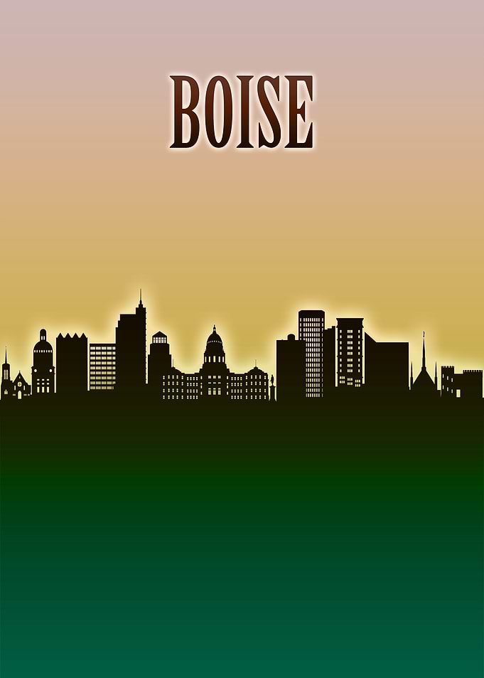 Boise Skyline Minimal