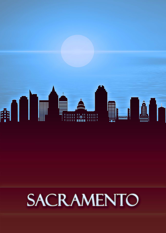 Sacramento City Skyline