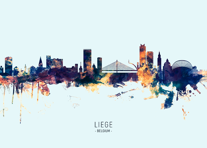 Liege Belgium Skyline