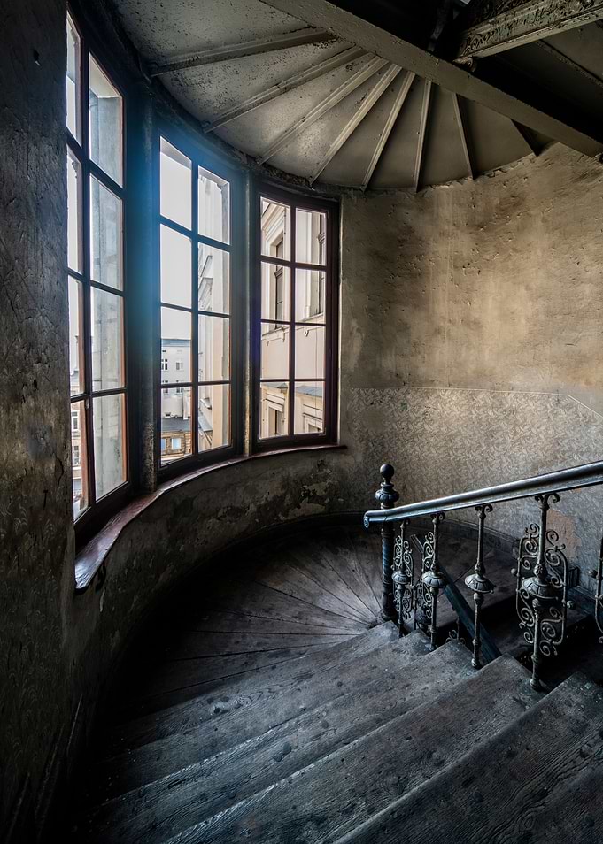 Pretty abandoned staircase