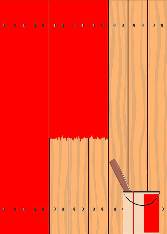 Painting A Red Fence
