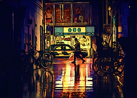 Street of a Japanese city