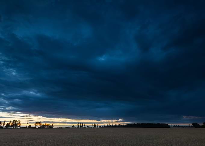 Dark Stormy Clouds Over Co