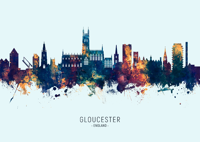 Gloucester England Skyline