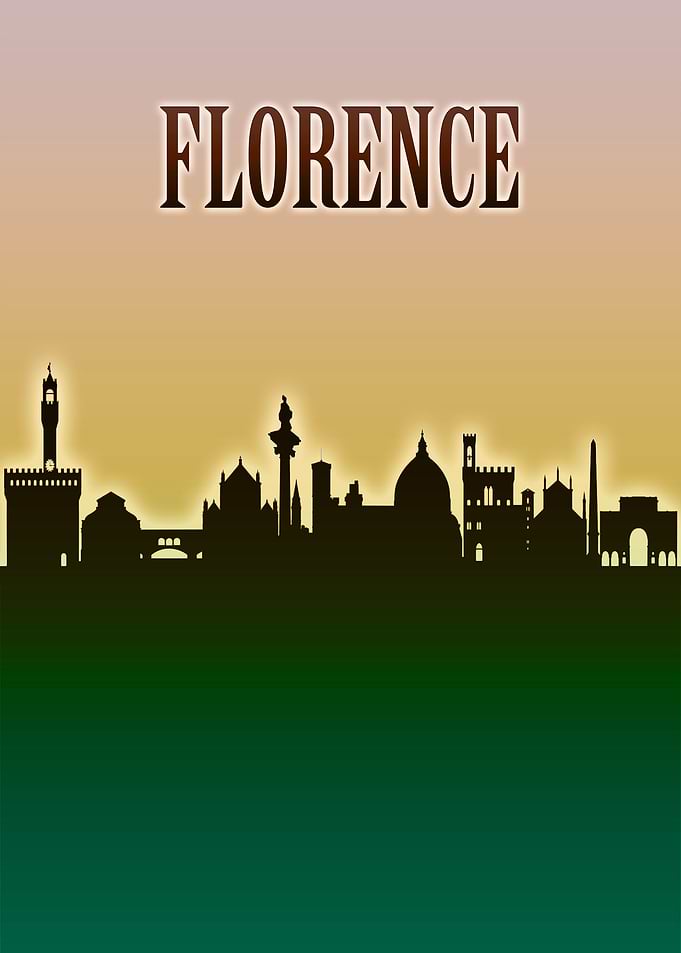 Florence Skyline Minimal