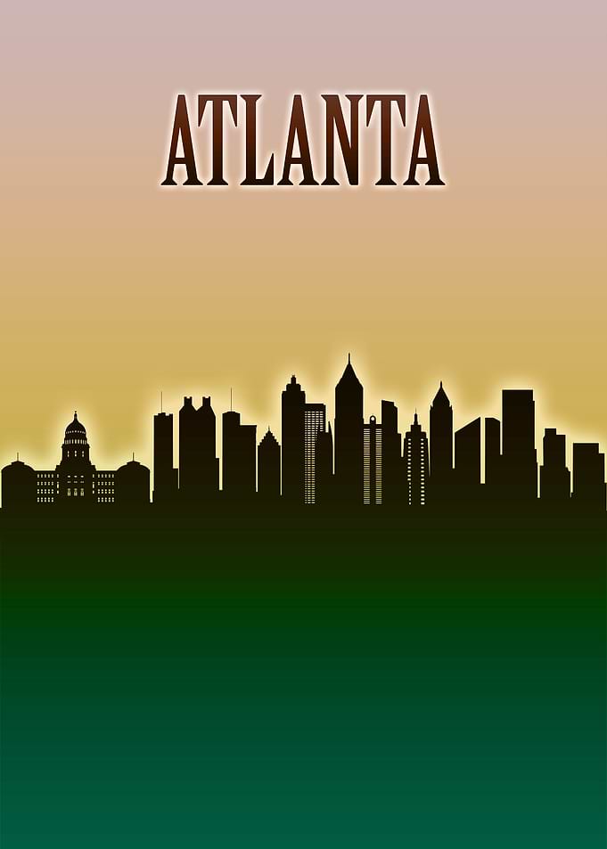Atlanta Skyline Minimal