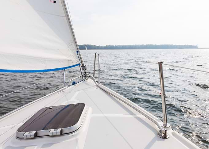 Yacht On Lake