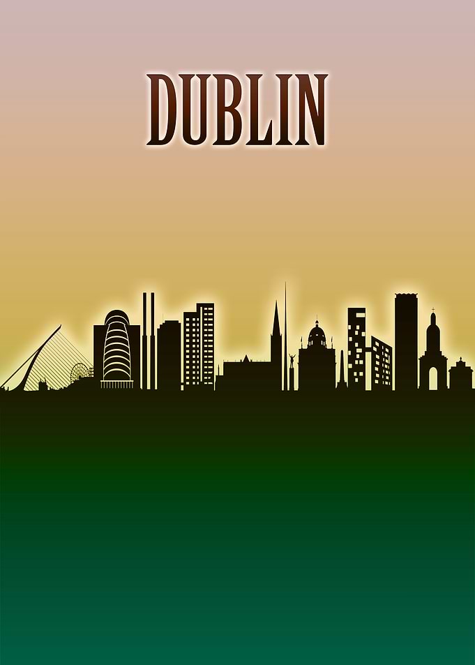Dublin Skyline Minimal