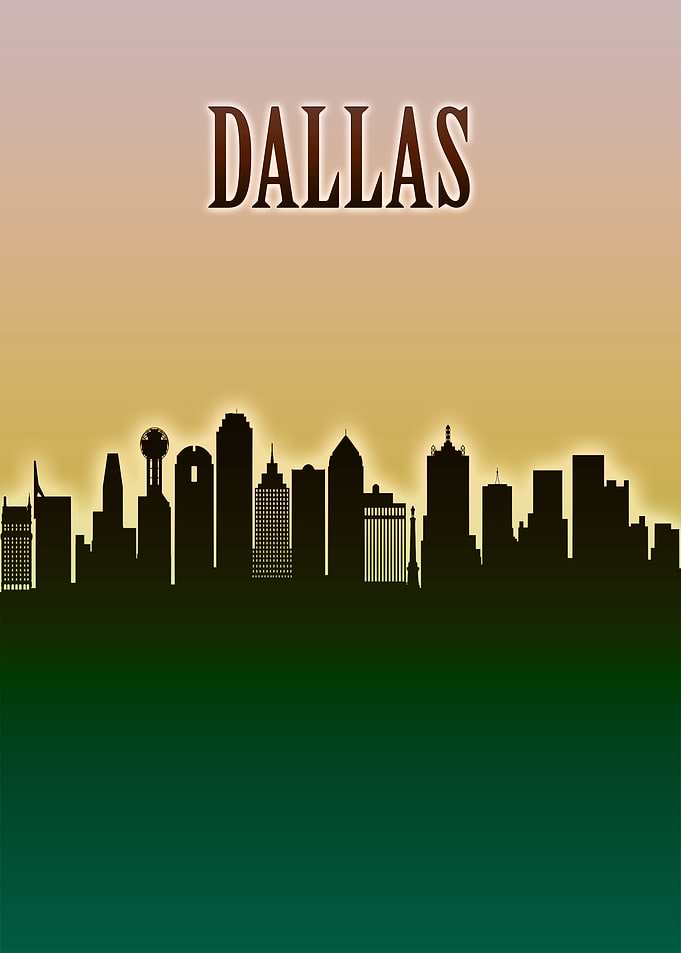 Dallas Skyline Minimal