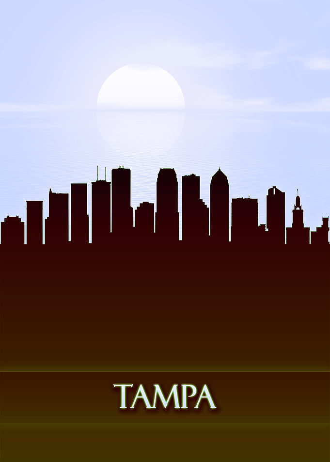 Tampa City Skyline