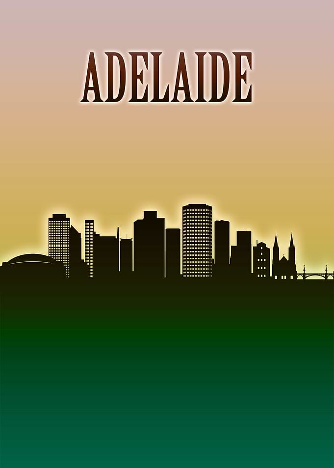 Adelaide Skyline Minimal