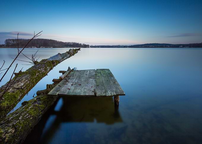 Lake Landscape With Small
