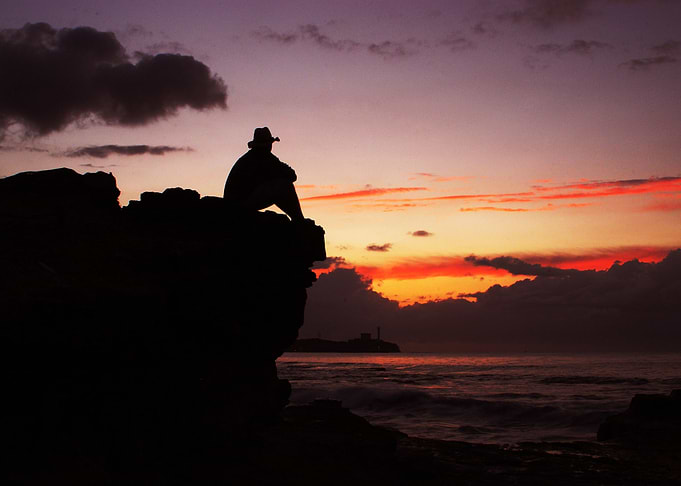 Man In Sunset