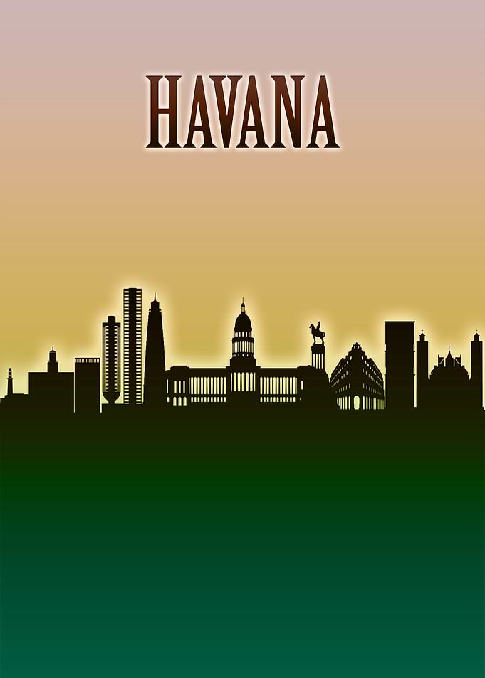 Havana Skyline Minimal
