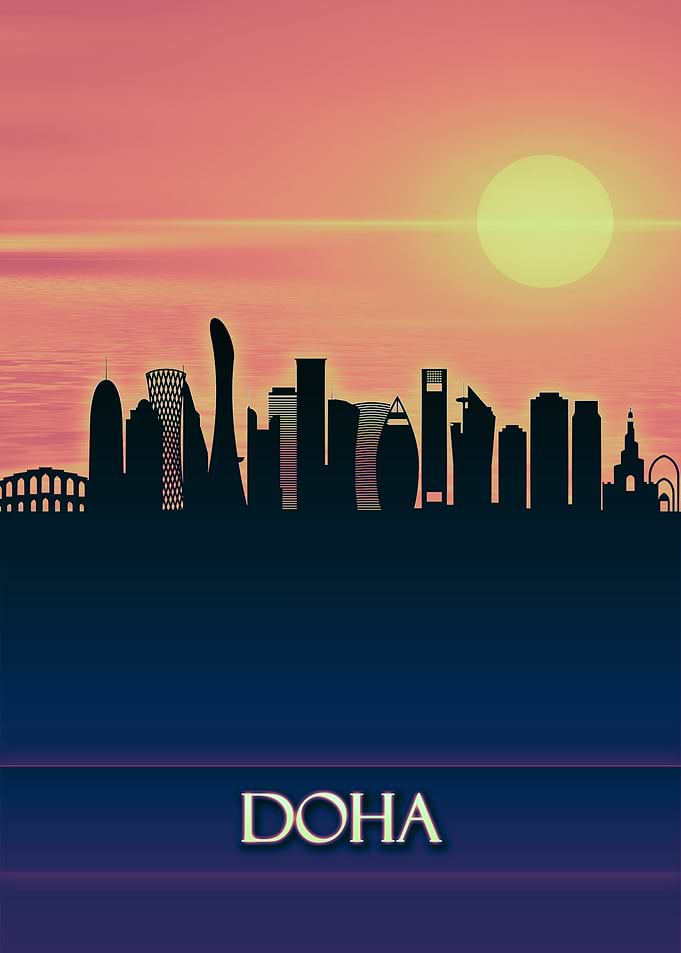 Doha City Skyline