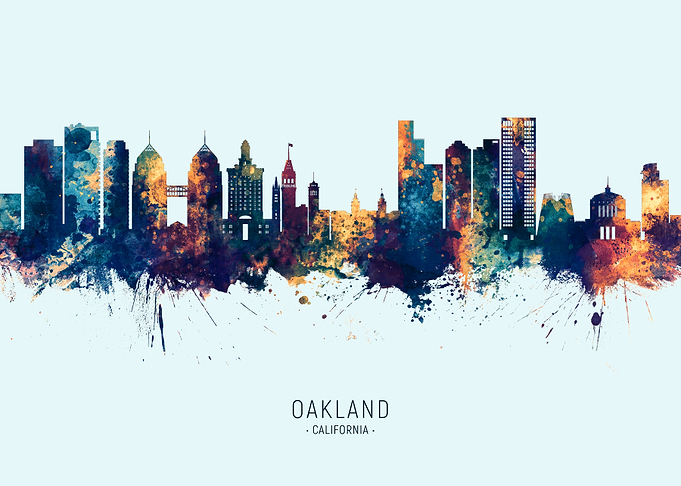 Oakland California Skyline