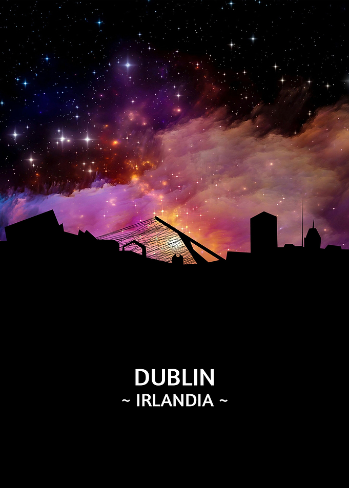 Dublin Irlandia Skyline