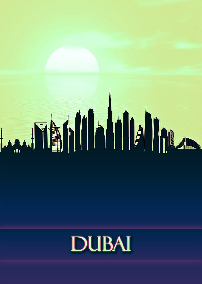 Dubai City Skyline