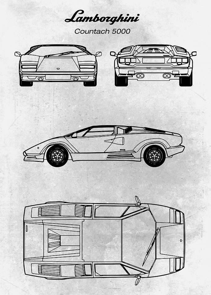 No114 Lambo Countach 5000