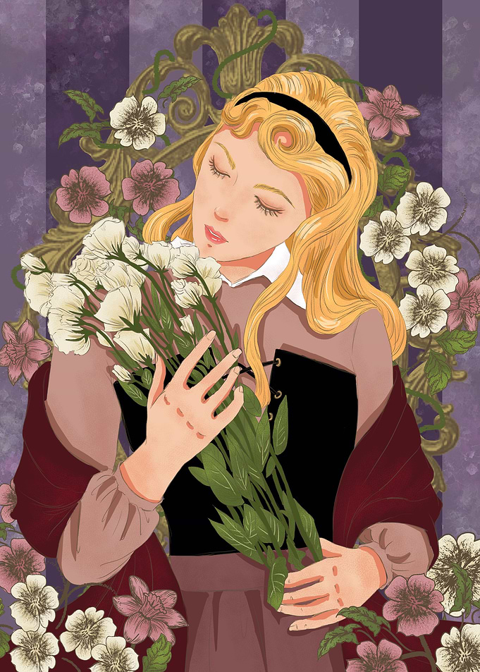 Girl Lover Flowers