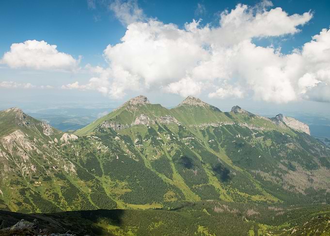 Scenery Of High Green Moun