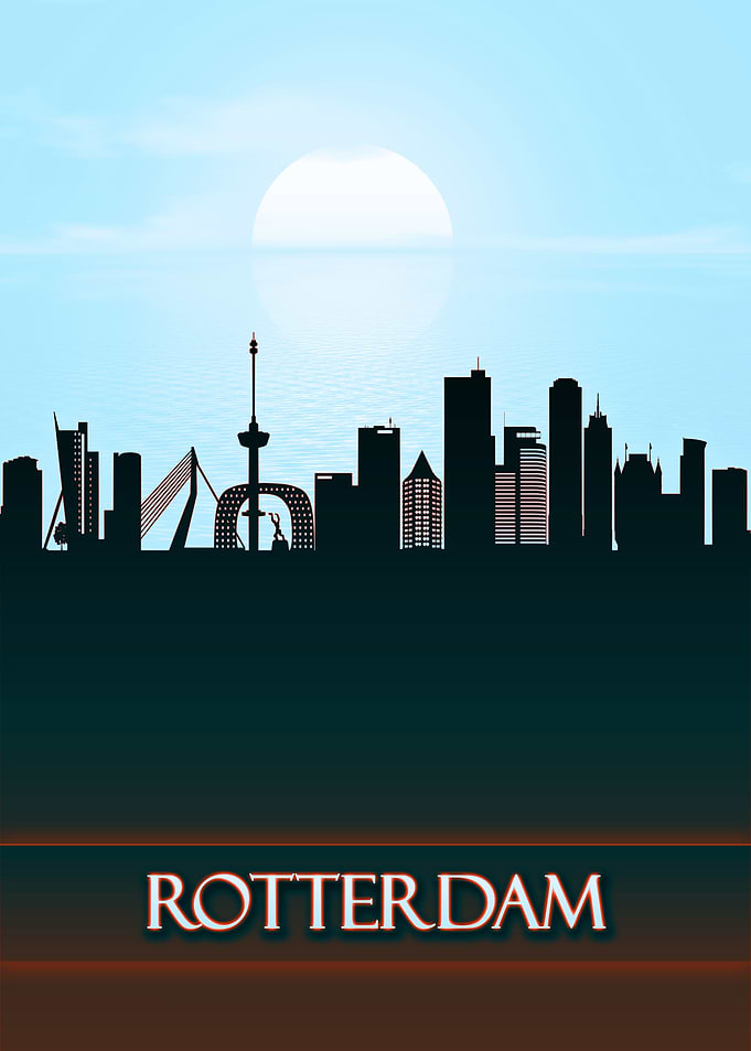 Rotterdam City Skyline