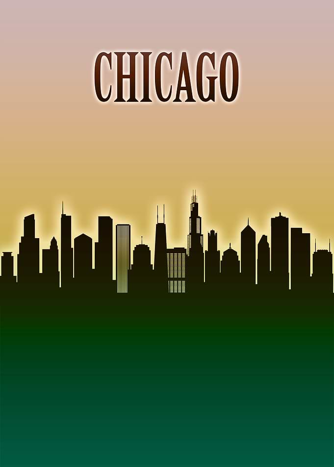 Chicago Skyline Minimal