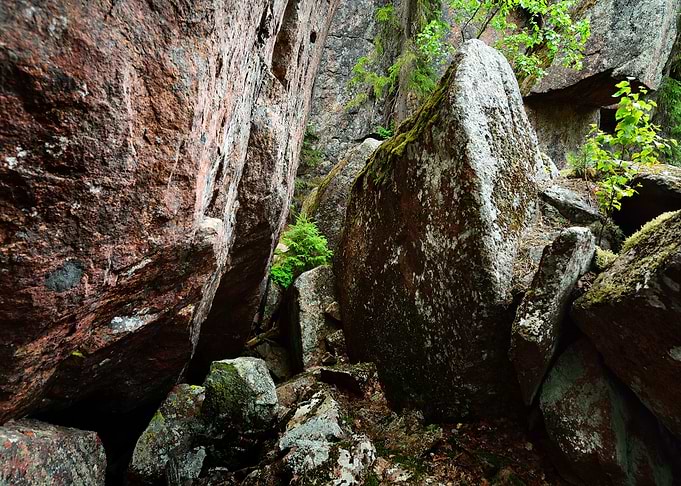 Granite Rocks And Canyons
