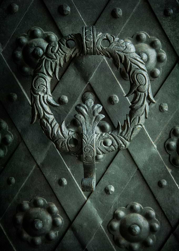 Pretty ornamented doorknob