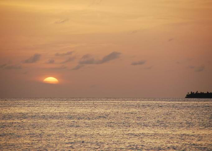 Beautiful Orange Sunset On