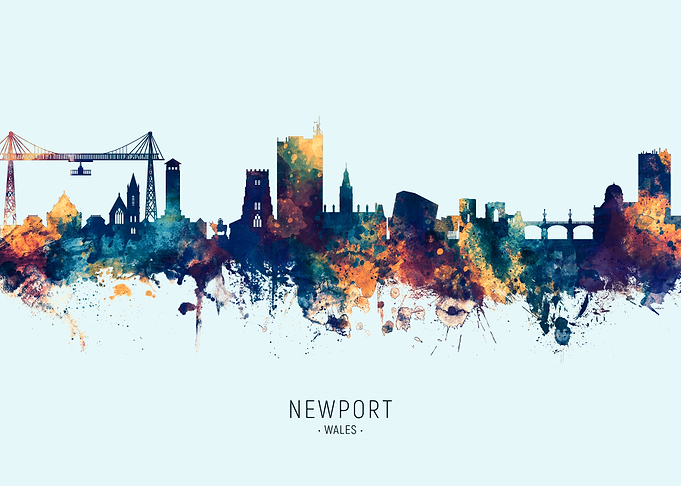 Newport Wales Skyline
