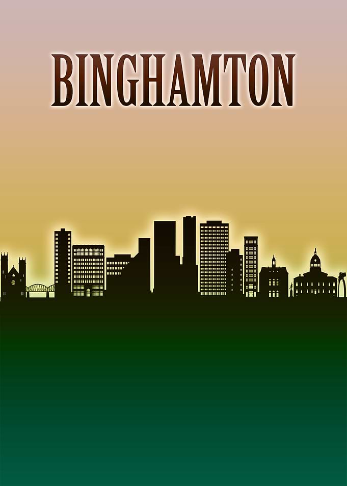 Binghamton Skyline Minimal